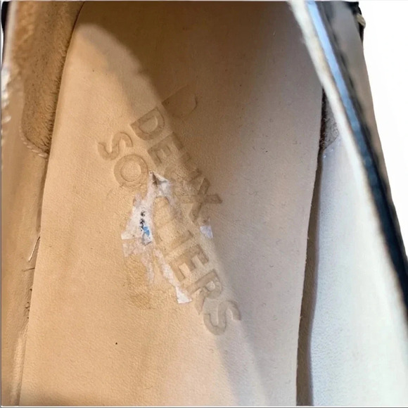 Deux Souliers Black Stitch Platform Loafers Size 41
Approx 1.5” platform - Picture 3 of 7